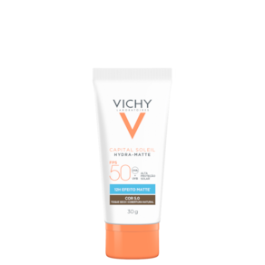 Vichy V Capital Soileil Hydra-Matte FPS50 5.0 - Protetor Solar Facial com Cor 30g