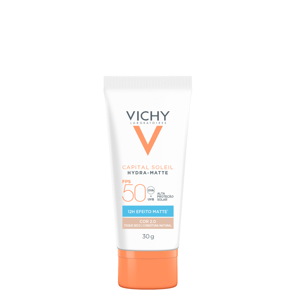 Vichy V Capital Soileil Hydra-Matte FPS50 2.0 - Protetor Solar Facial com Cor 30g