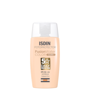 ISDIN Fusion Water 5 Stars Color Clara FPS 50 - Protetor Solar Facial 50ml