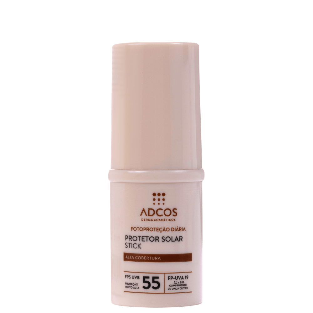Adcos Fotoproteção Diária Tonalizante Stick FPS 55 Peach - Protetor Solar com Cor 17g