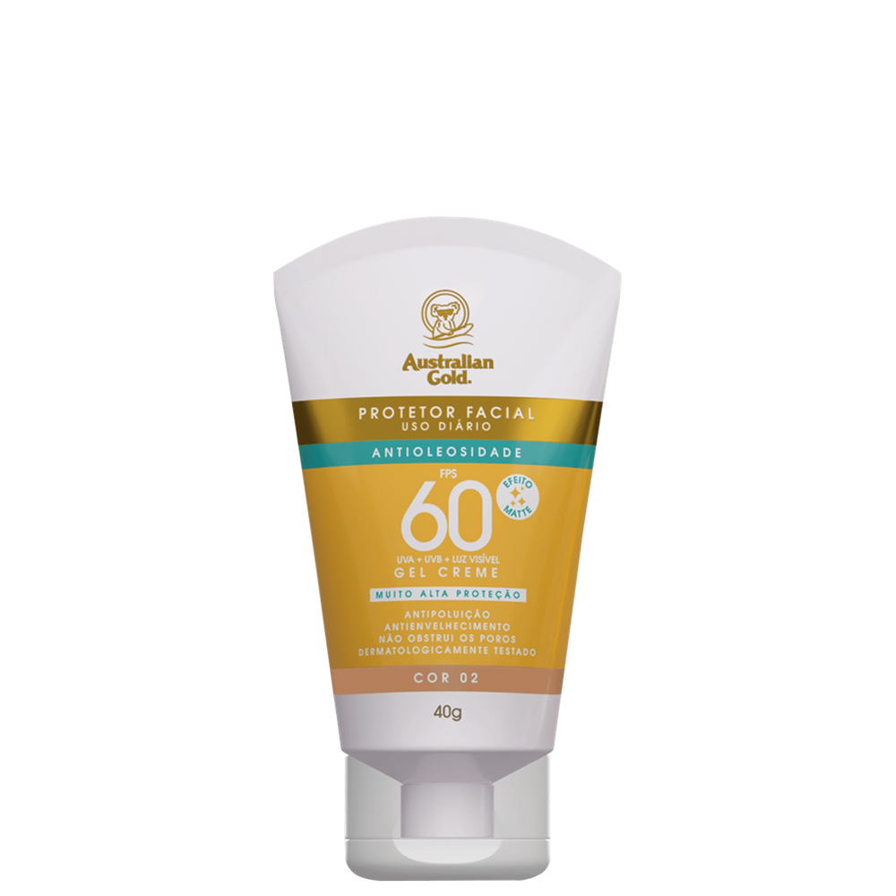 Australian Gold FPS 60 Cor 02 - Protetor Solar com Cor 40g