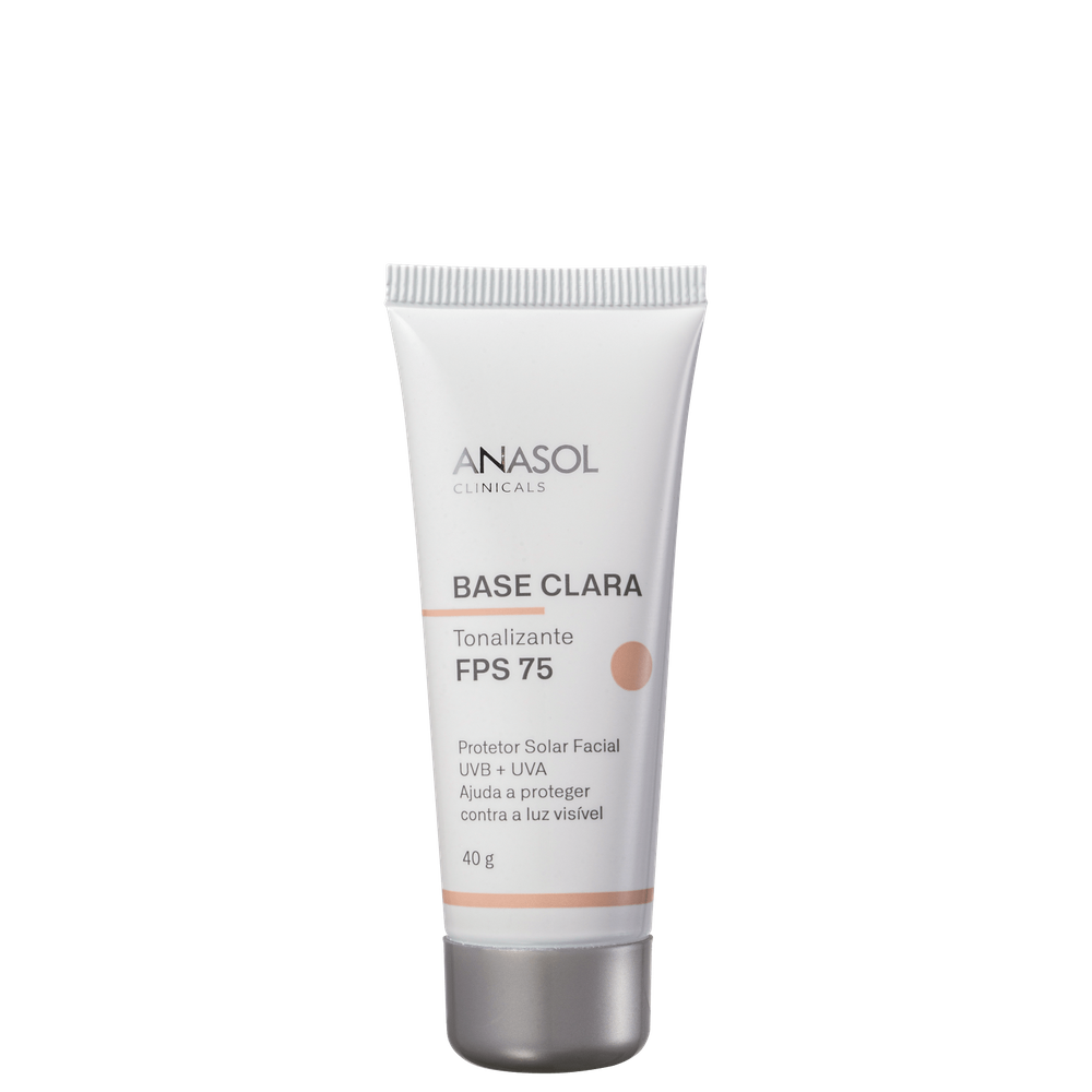 Protetor Solar Facial Anasol Clinicals Base Clara FPS 75