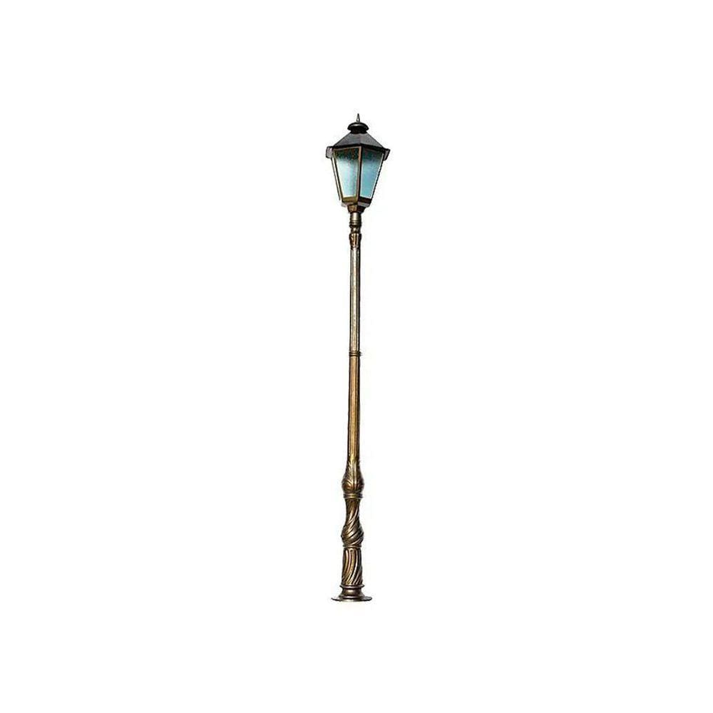 Poste Paris Maior P/ Jardim de Alumínio 01 Luminária 3,90m
