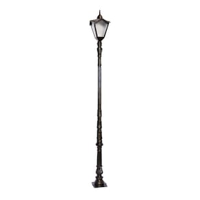 Poste Colonial Jardim Decoração Bari Alumínio Fundido 253cm