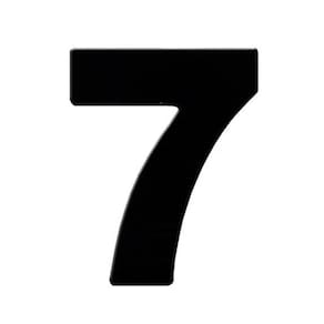 Número Residencial Numeral N.7 60Mm Preto