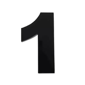 Número Residencial Numeral N.1 60Mm Preto