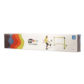 Go Play Kit Futebol com Bola Trave de Gol e Bomba Indicado para +3 Anos Multikids - BR952