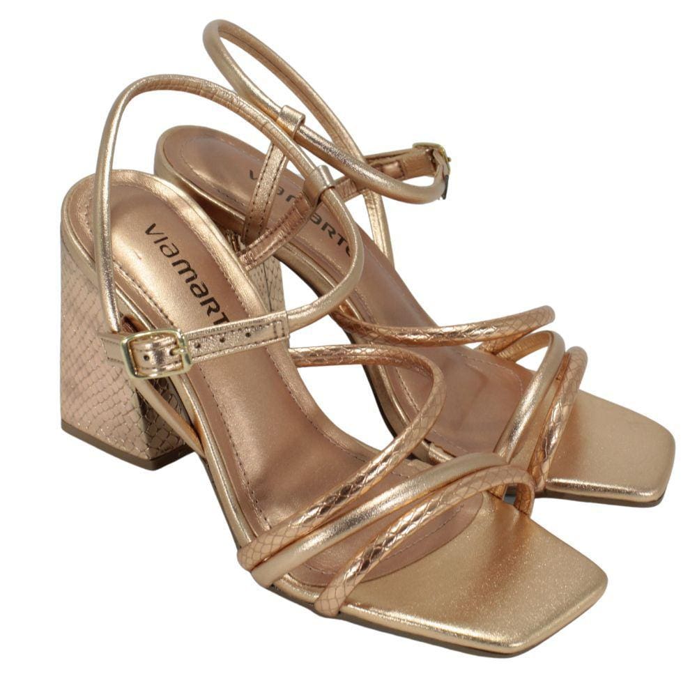 Sandália Via Marte Ouro14605-01