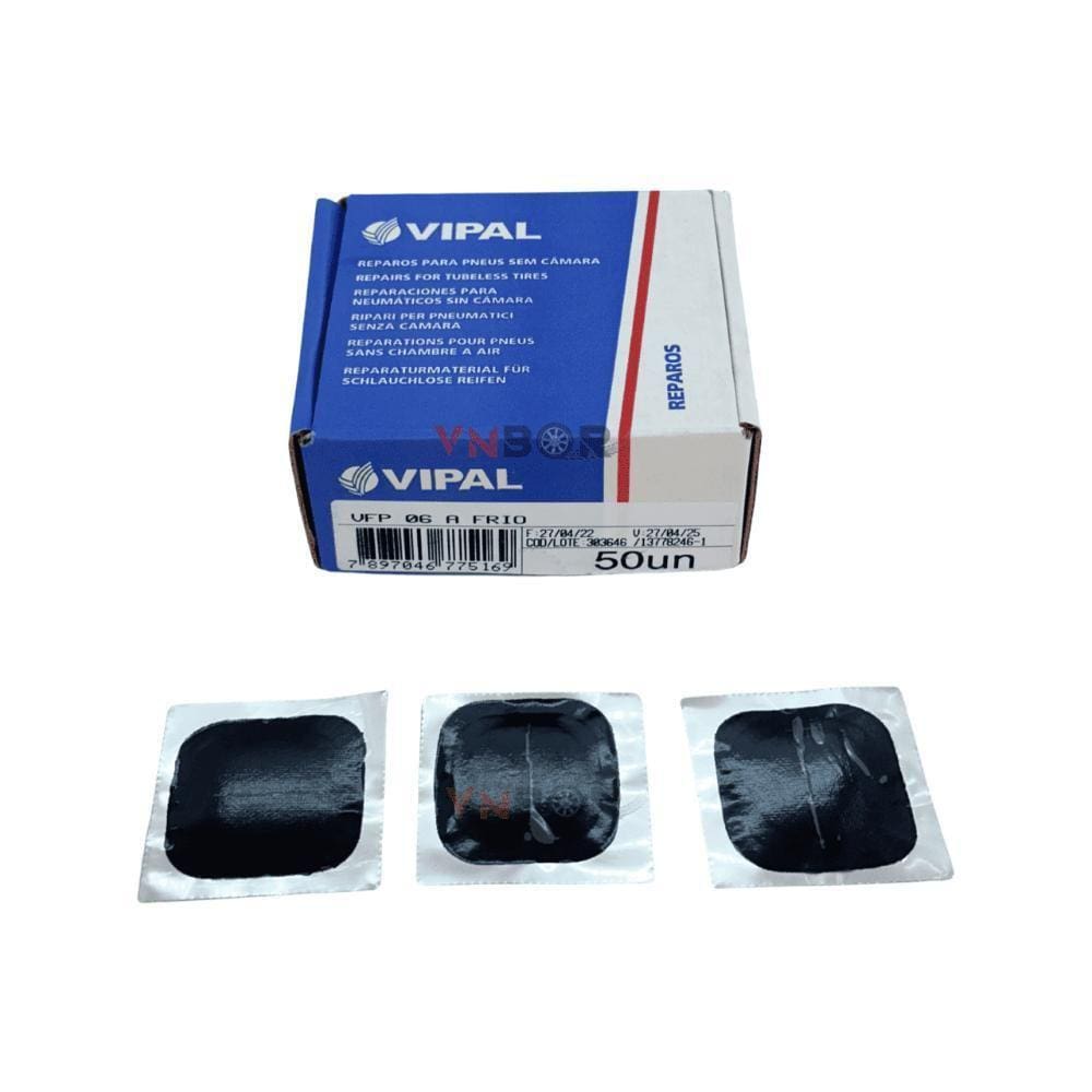 Reparo A Frio Para Pneus Vfp 06 - Cx Com 50 Unidades - Vipal