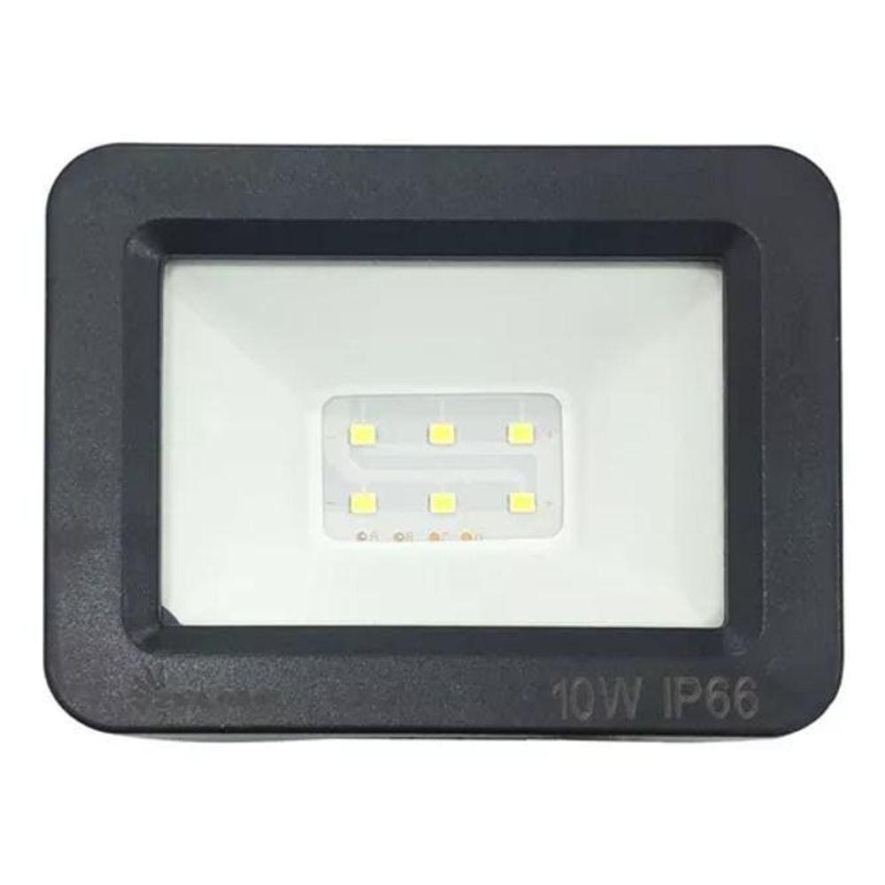 Holofote 10W Refletor Iluminação Led Branco Frio Completo