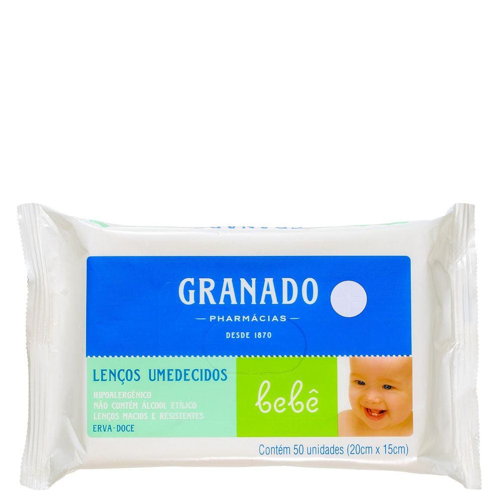 Granado Bebê Erva-Doce - Lenços de Limpeza (50 unidades)