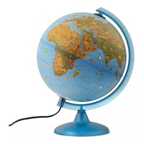Globo Terrestre Arca Em Português 25cm Com Luz