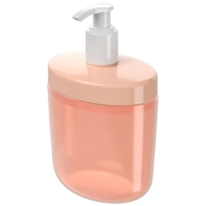 Porta Sabonete Líquido Coza Bulky 450 ml Rosa Blush