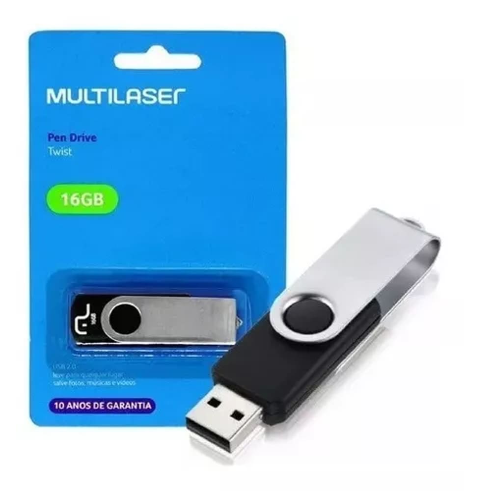 Pendrive 16gb Twist Multilaser