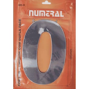 Número Residencial Numeral N.0 60Mm Espelhado