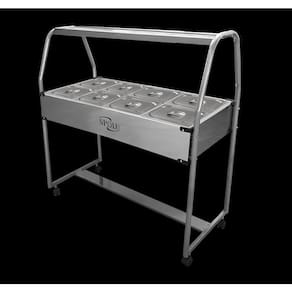 Carrinho Buffet Térmico Self Service Inox 8 Cubas 6lts 220v
