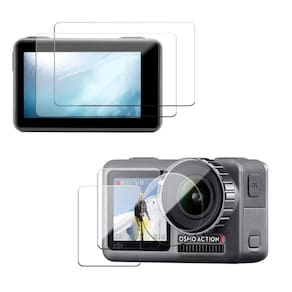 Películas de Vidro para Lente e LCDs Osmo Action (2 kits)