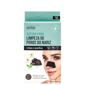 Kiss New York - Adesivo para Limpeza de Poros no Nariz (3 Unidades)