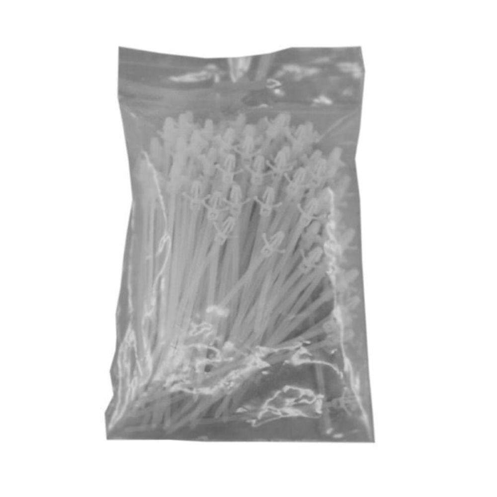 Abraçadeira Nylon Com Clip Fixação 2,5X100Mm Branca 100 G20
