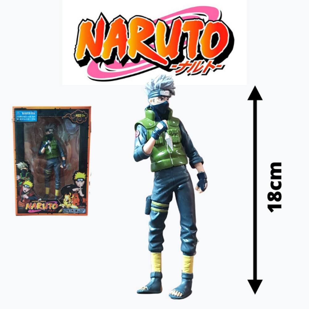 Boneco Sasuke Classico Não Articulado - Sasuke 18cm Naruto