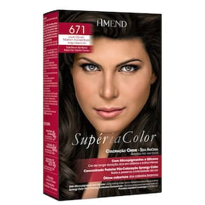 Amend Supéria Color 671 Louro Escuro Marrom. - Tonalizante