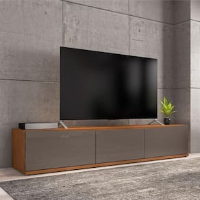 Rack Para Tv Lille Cinza Perola Noce