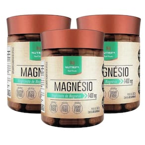 Magnésio Bisglicinato 60 Caps Nutrify - Kit 03 Unidades