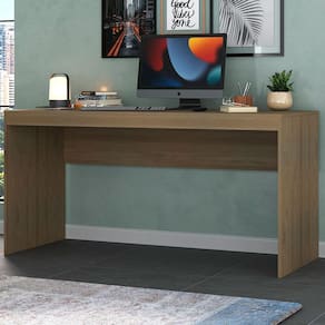 Mesa Para Computador Avelã/avelã Tx Ho-2931 - Hecol Móveis