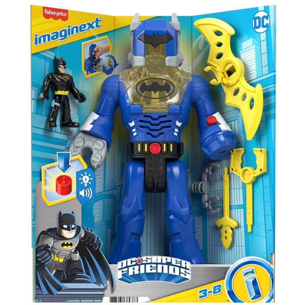 Boneco - Imaginext DC Super Friends - Batman Insider e Exo Suit - HGX98 MATTEL