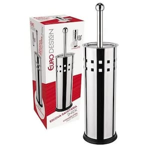 Escova sanitária Inox com suporte e base antiderrapante