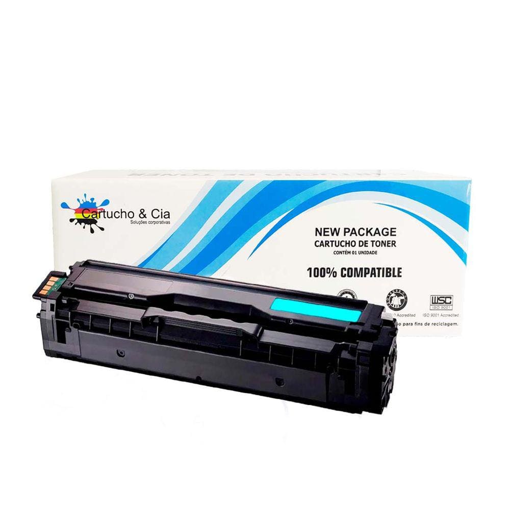 Toner Compatível Com Samsung 504S Clt-C504s Clp415nw Clx4195fn Sl-C1810w Ciano 1.800 Páginas - Cartucho & Cia