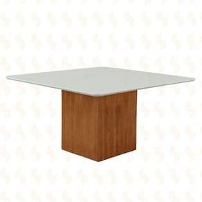 Mesa de Jantar Quadrada MDF Laminado - Alice-1,50x1,50 metros - Art Salas