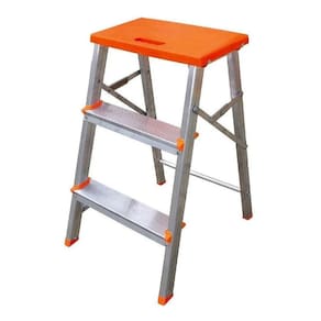 Escada Banqueta De Aluminio 03 Degraus Dobravel Esc0071