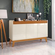 Buffet Aparador 3 Portas Ripado Astúrias 136cm