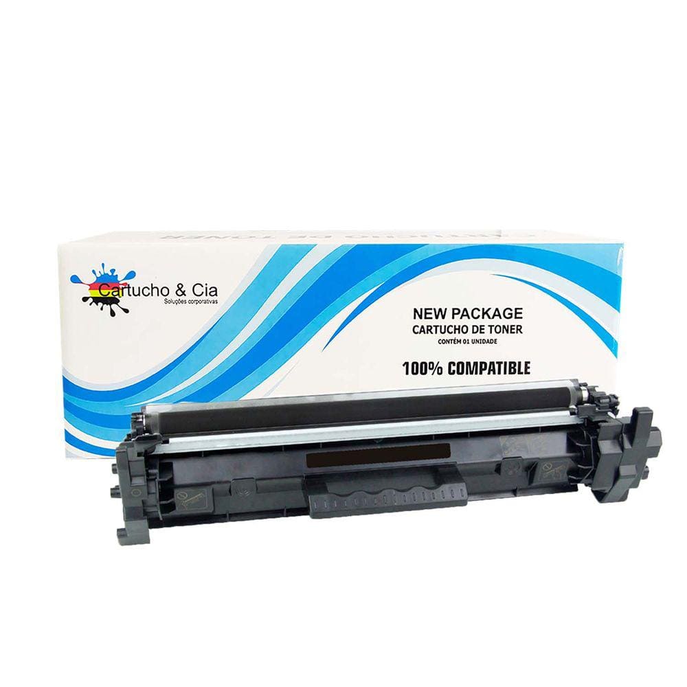 TONER COMPATÍVEL COM HP CF217A 17A M130 M102 M130FW M130FN M130NW M102A Black 1.600 Páginas - Cartucho & Cia