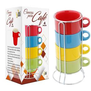 Jogo para cha e cafe quatro estacoes aco inox 7 pcs viel