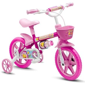 Bicicleta Nathor Flower Feminina Aro 12 Rosa