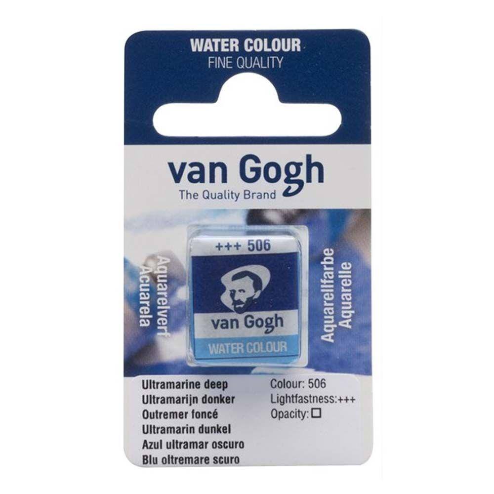 Aquarela Pastilha Talens Van Gogh 506 Ultramarine Deep
