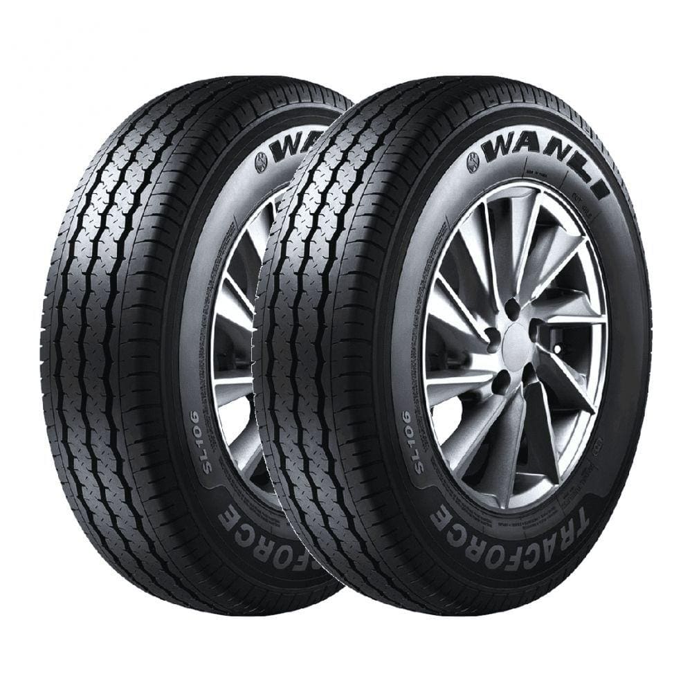 Kit 2 Pneus Wanli Aro 14C 185R14C SL-106 8 Lonas 102/100R