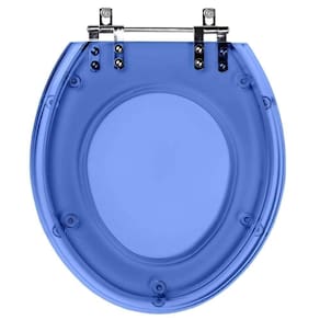 Assento Sanitario Poliester Azalea Azul Translucido Para Vaso Celite