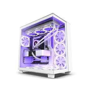 Gabinete Gamer Nzxt H9 Flow Branco Mid Tower Com Fan