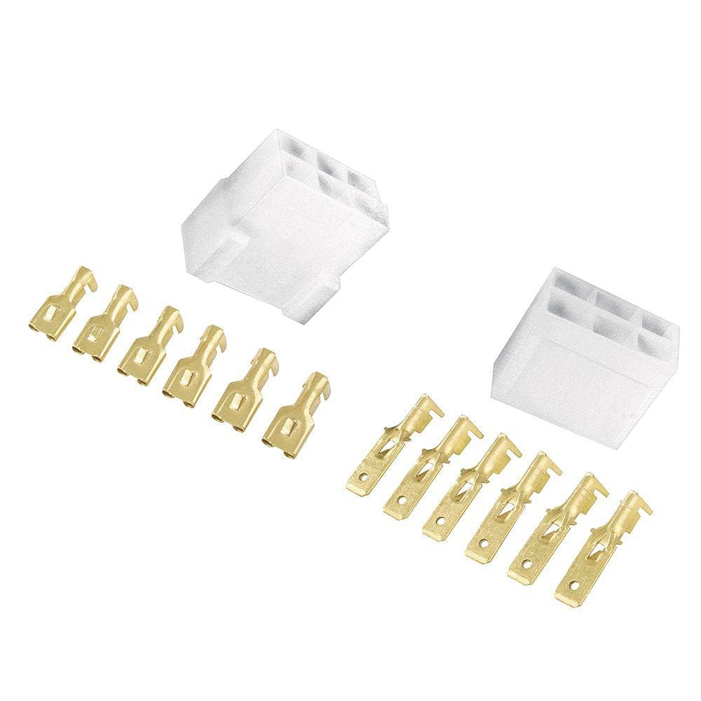 Conector Permak 6 Vias com Terminais KIT 4 Pecas (embalagem com 10 KITS)