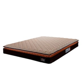 Colchão Casal Espuma D33 Pillow Top Millenium 138x188x19cm Marrom/Branco Hellen - Suporta até 120kg por Pessoa