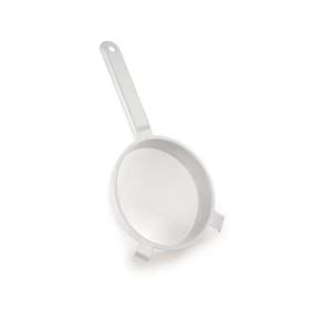 Peneira de nylon e plástico branca 12cm