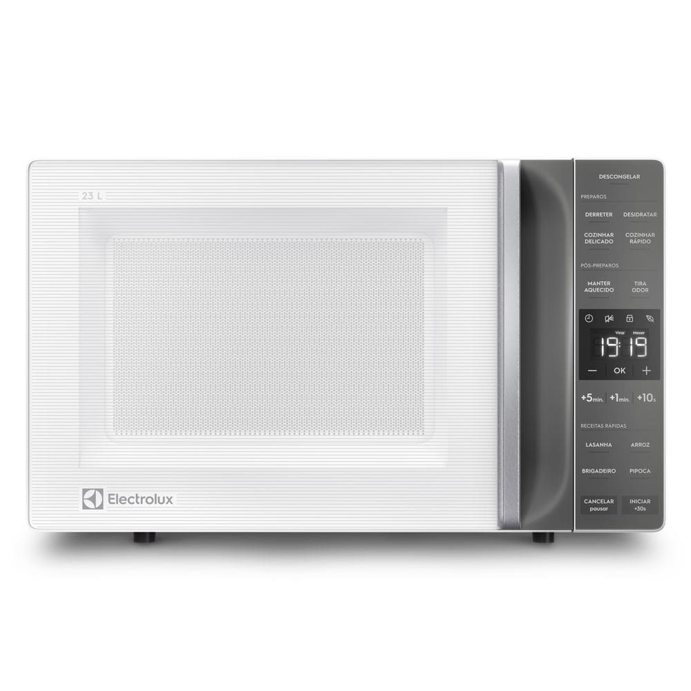 Micro-ondas 23 Litros Electrolux ME23B Efficient com Função Tira Mudo e Tira Odor Branco/Cinza 110V