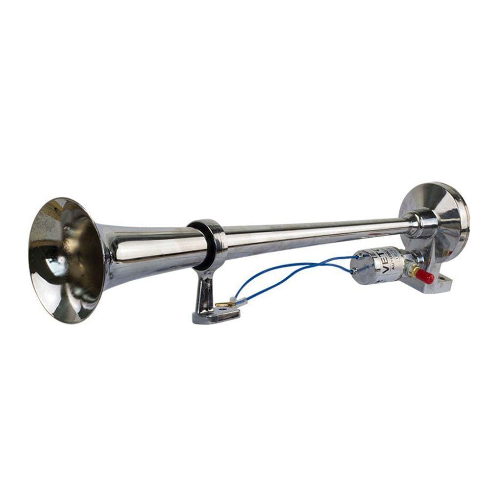 Buzina Cromada Eletropneumática Bivolt VT054 Vetor Automotivo