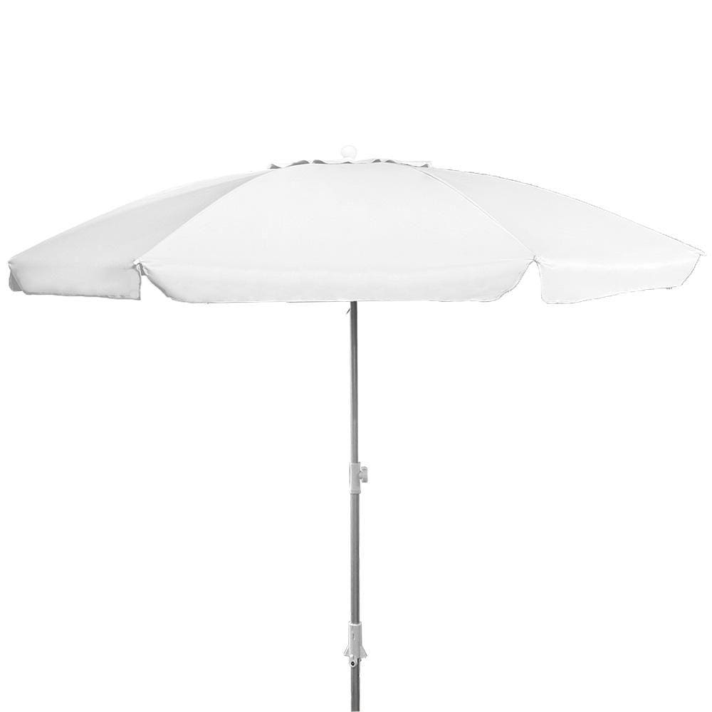 Guarda-Sol Zaka Alumínio 2.5 metros Branco Grande Reforçado