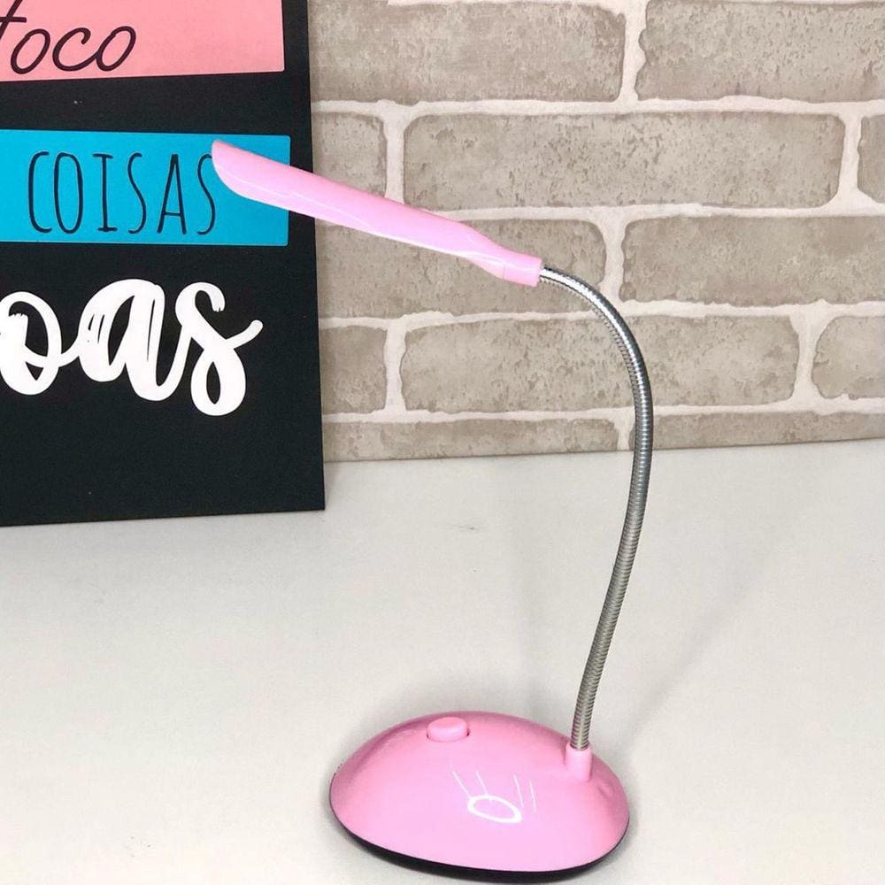 Mini Luminária Portátil De Mesa Ajustavél Para Leitura 360°