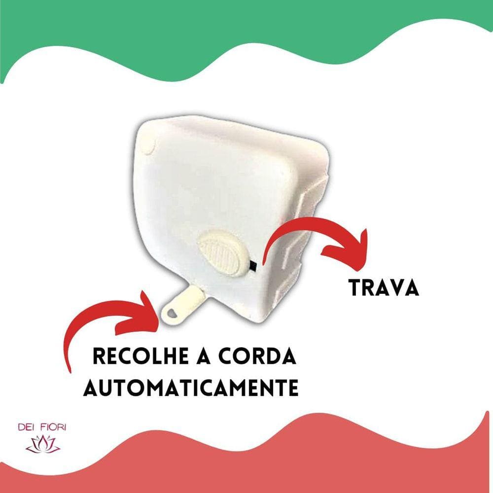 Varal De Parede Retrátil Automático 1 Modulo Maxeb C/ 6m Cada