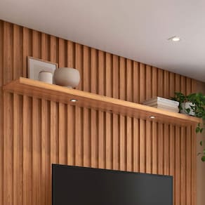 Prateleira 180 Cm Com Led Freijó - Pradel